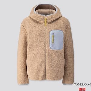 Uniqlo pile-lined fleece zip hoodie (JW Anderson)